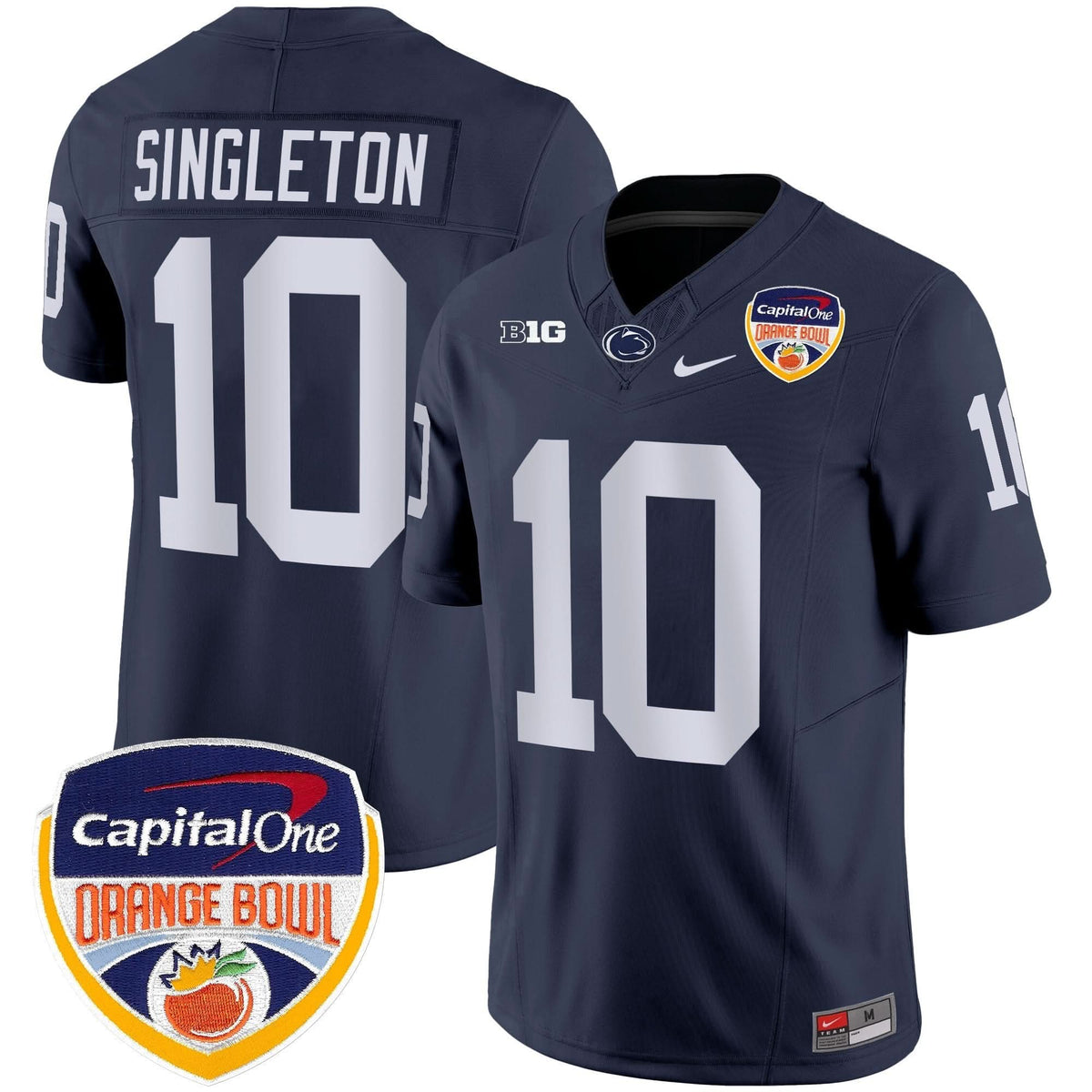 Penn State Nittany Lions Orange Bowl Patch Vapor Limited Jersey