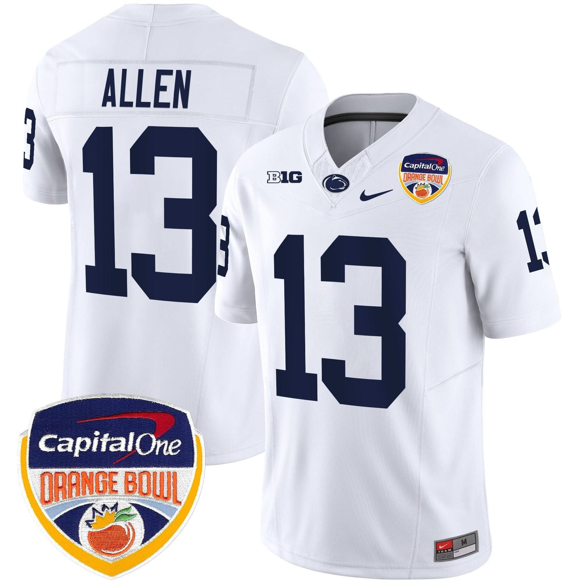 Penn State Nittany Lions Orange Bowl Patch Vapor Limited Jersey