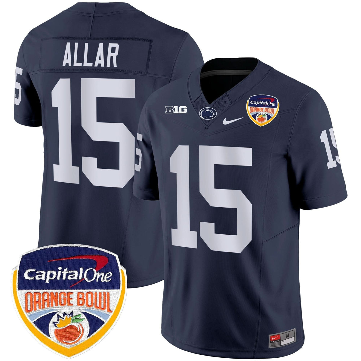 Penn State Nittany Lions Orange Bowl Patch Vapor Limited Jersey