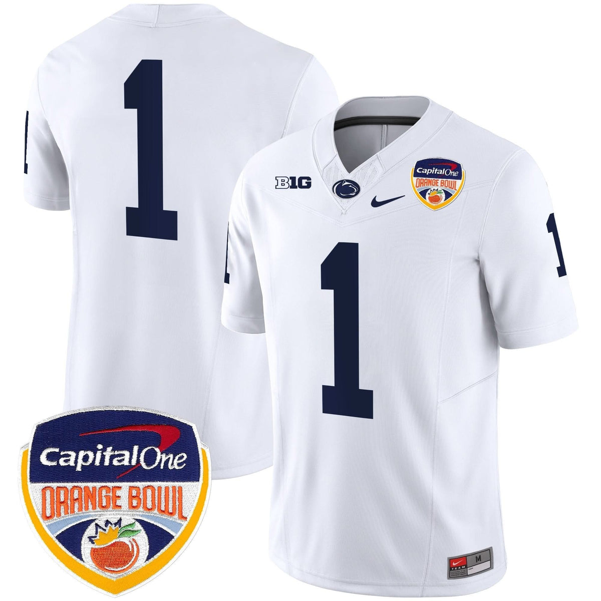 Penn State Nittany Lions Orange Bowl Patch Vapor Limited Jersey