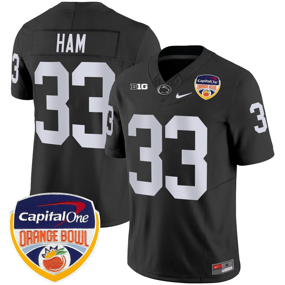 Penn State Nittany Lions Orange Bowl Patch Vapor Limited Jersey