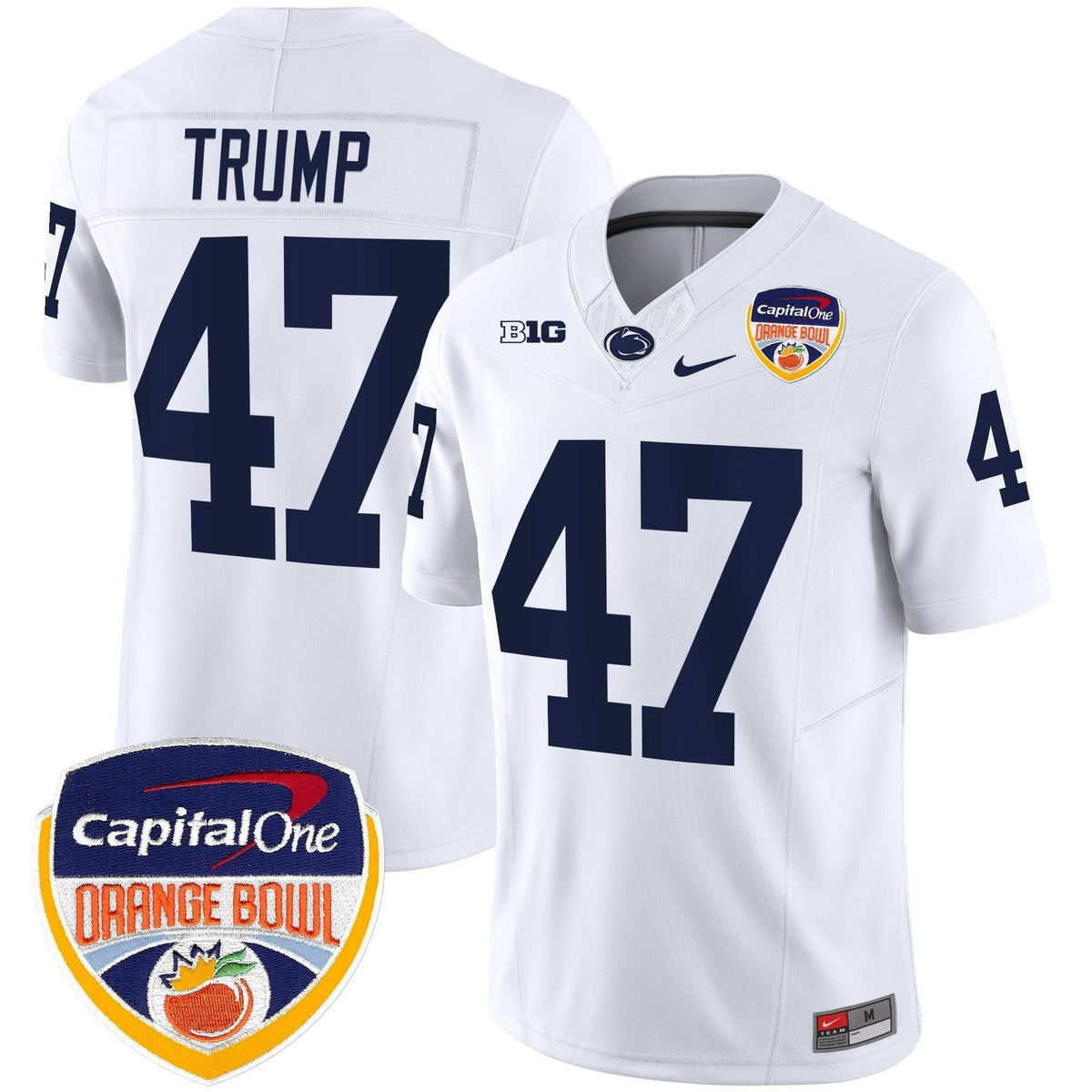 Penn State Nittany Lions Orange Bowl Patch Vapor Limited Jersey