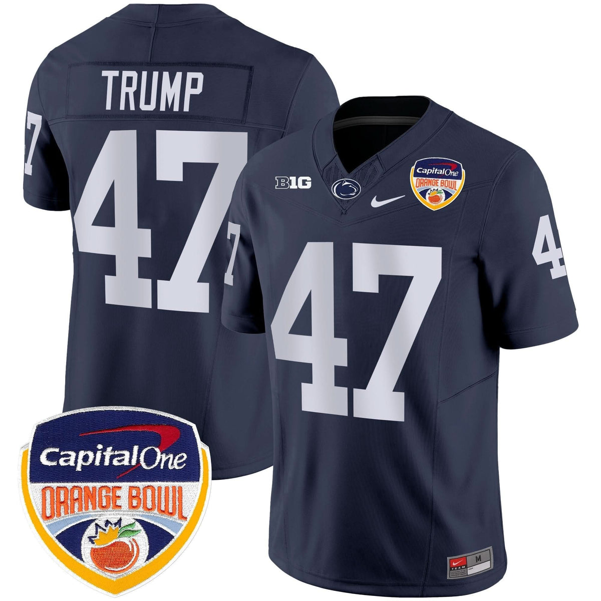Penn State Nittany Lions Orange Bowl Patch Vapor Limited Jersey