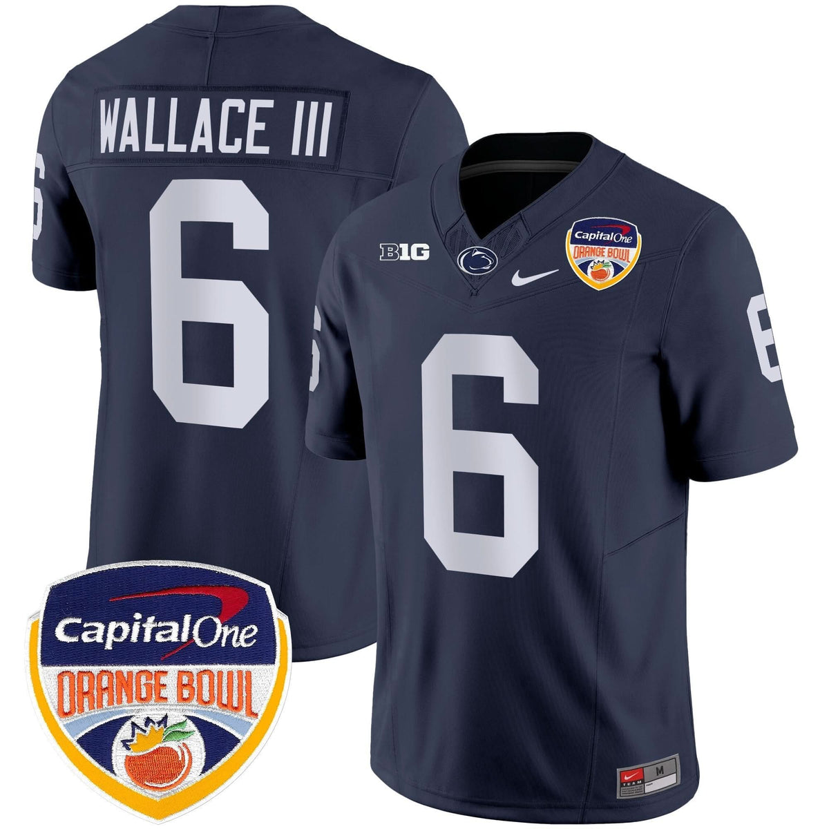 Penn State Nittany Lions Orange Bowl Patch Vapor Limited Jersey