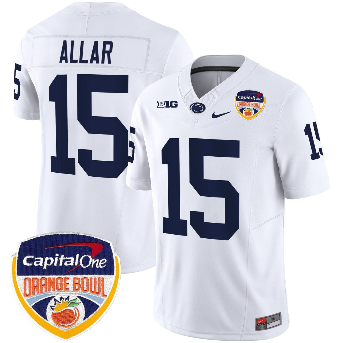 Penn State Nittany Lions Orange Bowl Patch Vapor Limited Jersey