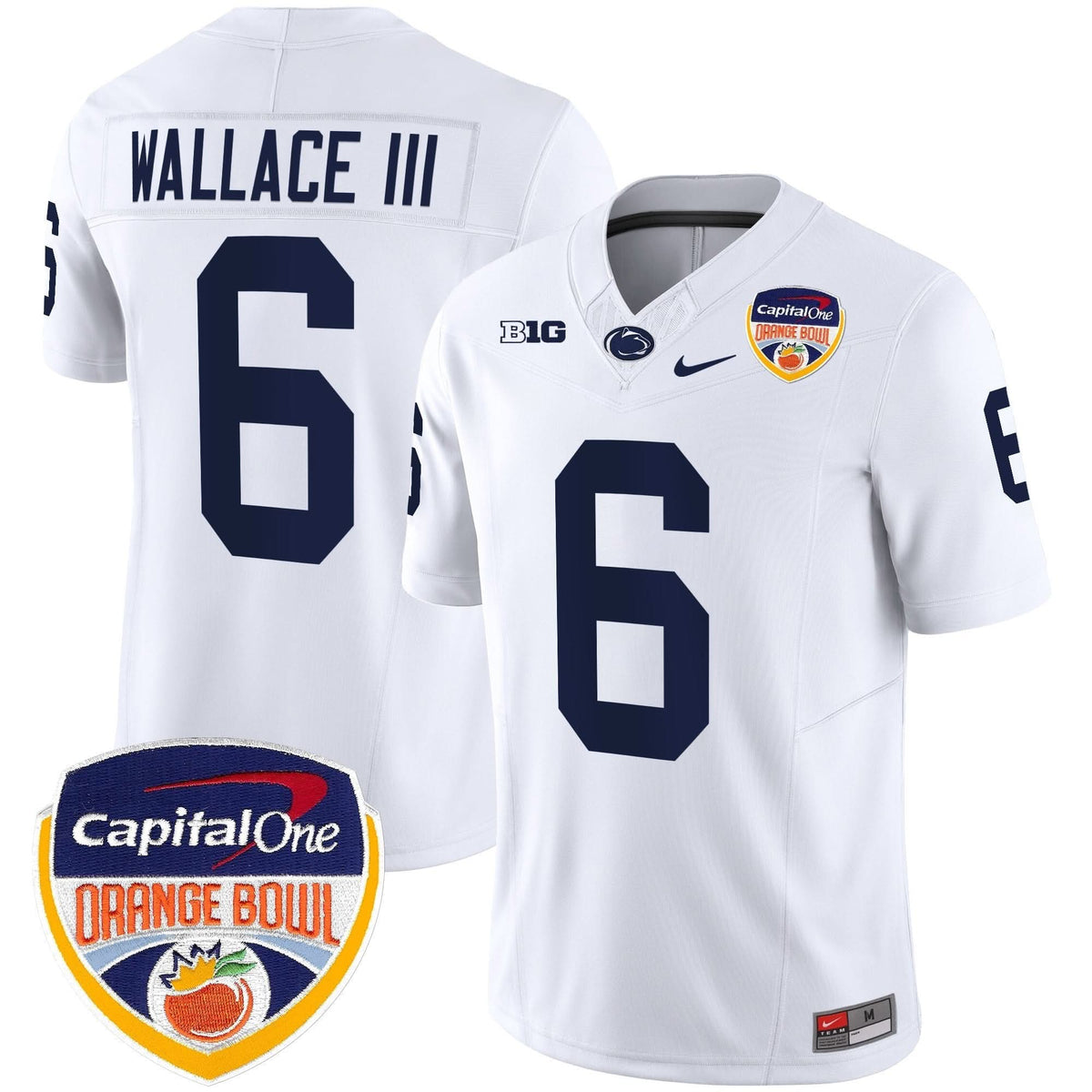 Penn State Nittany Lions Orange Bowl Patch Vapor Limited Jersey