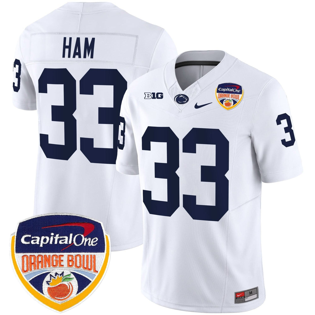 Penn State Nittany Lions Orange Bowl Patch Vapor Limited Jersey