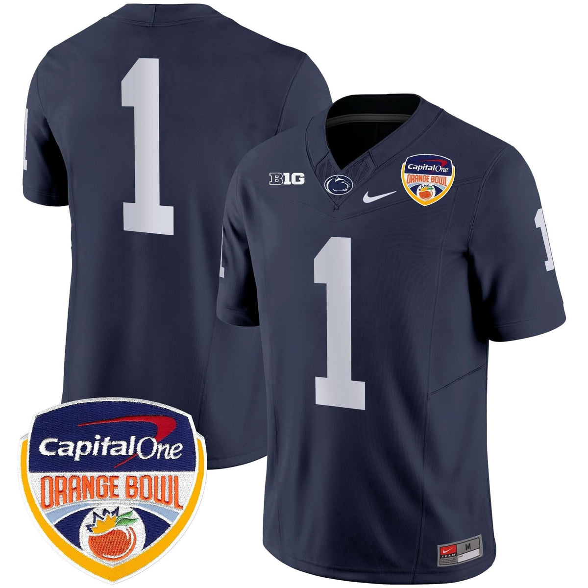 Penn State Nittany Lions Orange Bowl Patch Vapor Limited Jersey