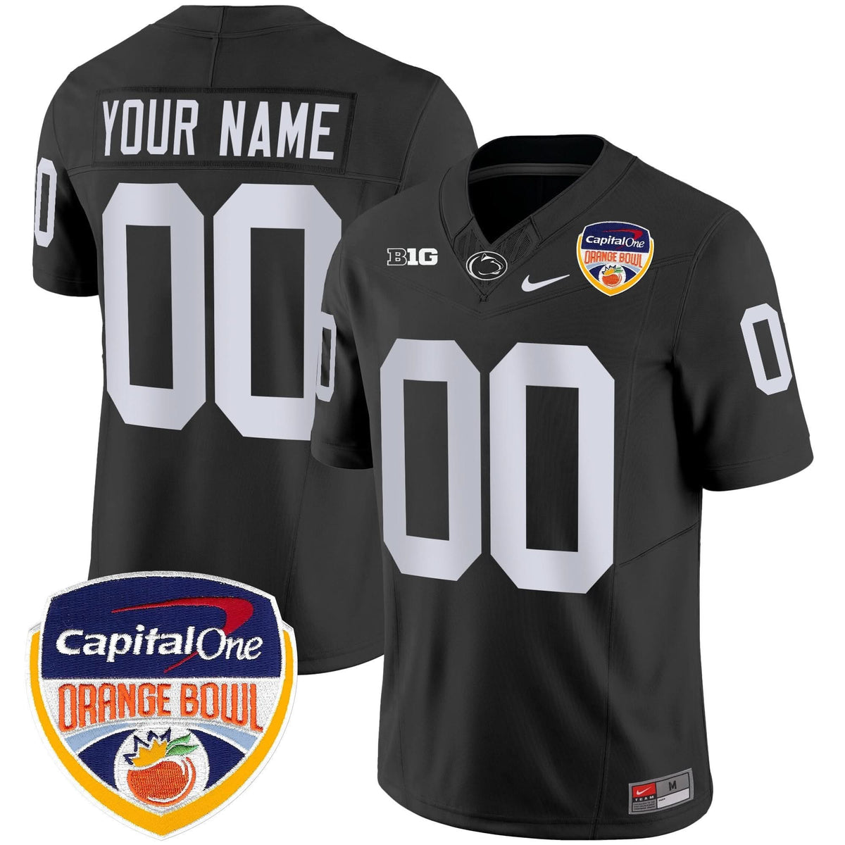 Penn State Nittany Lions Orange Bowl Patch Vapor Limited Custom Jersey