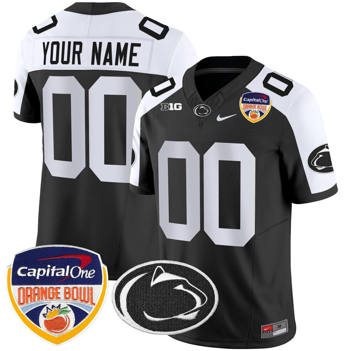 Penn State Nittany Lions Orange Bowl Patch Vapor Limited Custom Jersey
