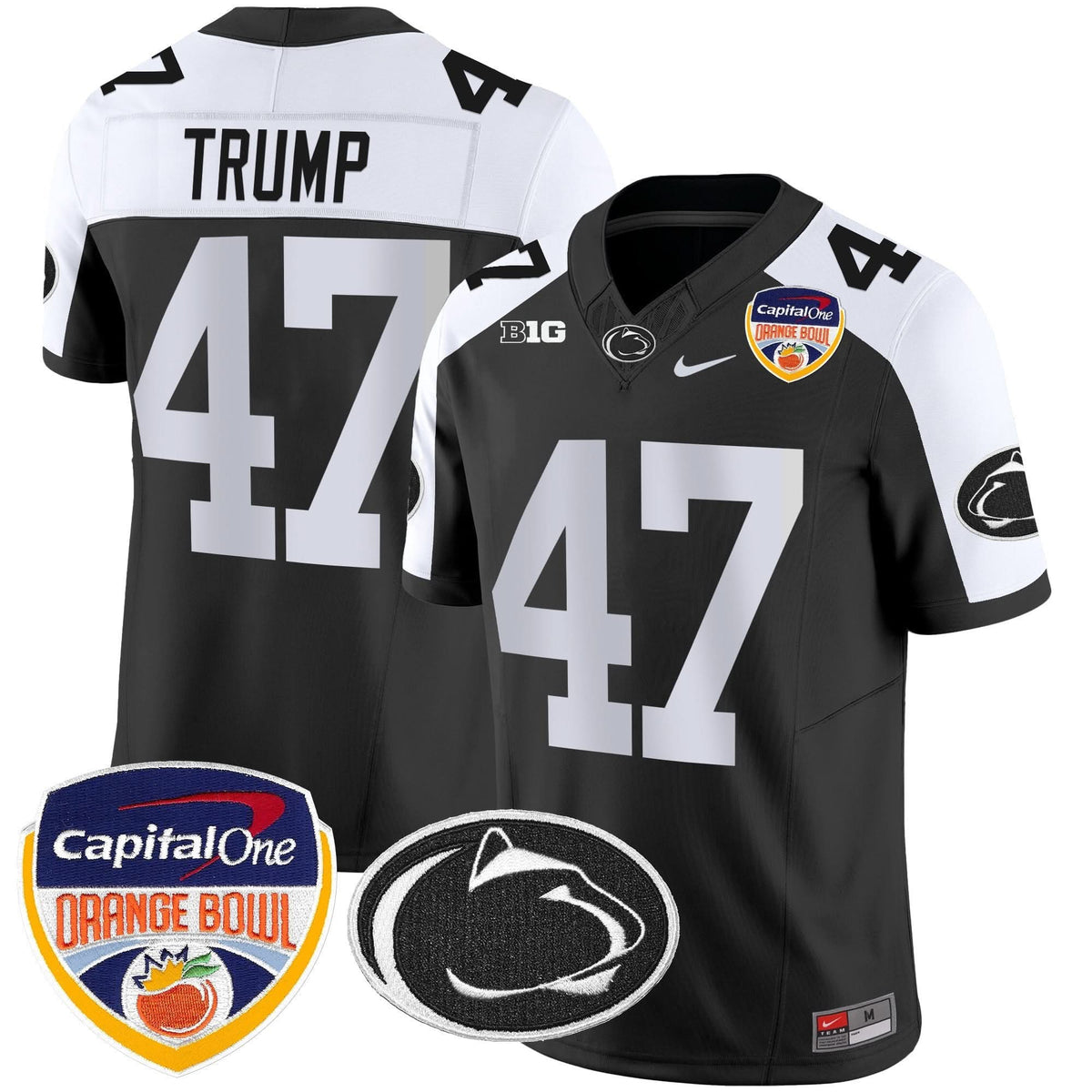 Penn State Nittany Lions Orange Bowl Patch Vapor Limited Jersey