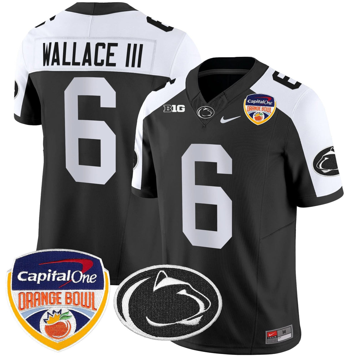 Penn State Nittany Lions Orange Bowl Patch Vapor Limited Jersey