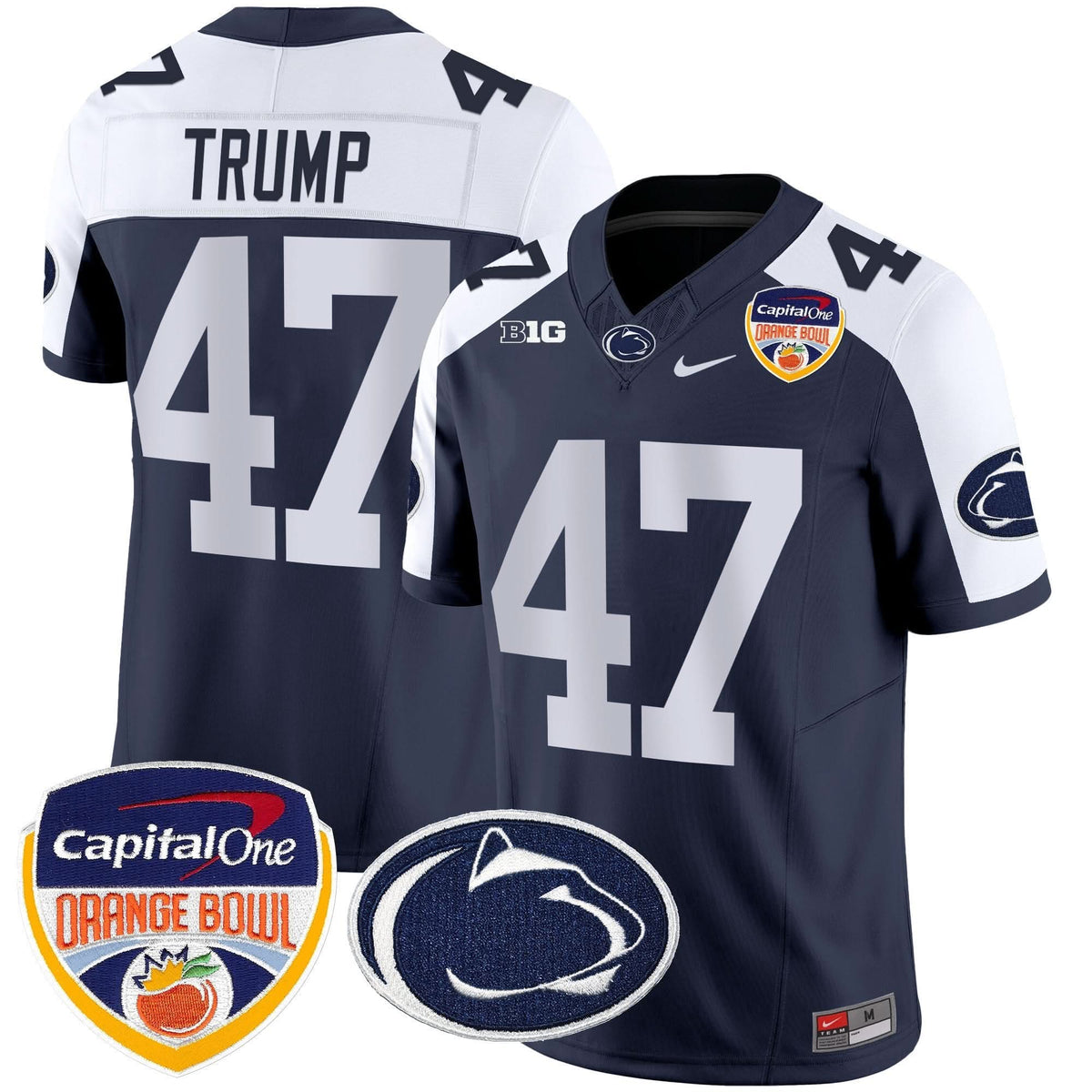 Penn State Nittany Lions Orange Bowl Patch Vapor Limited Jersey