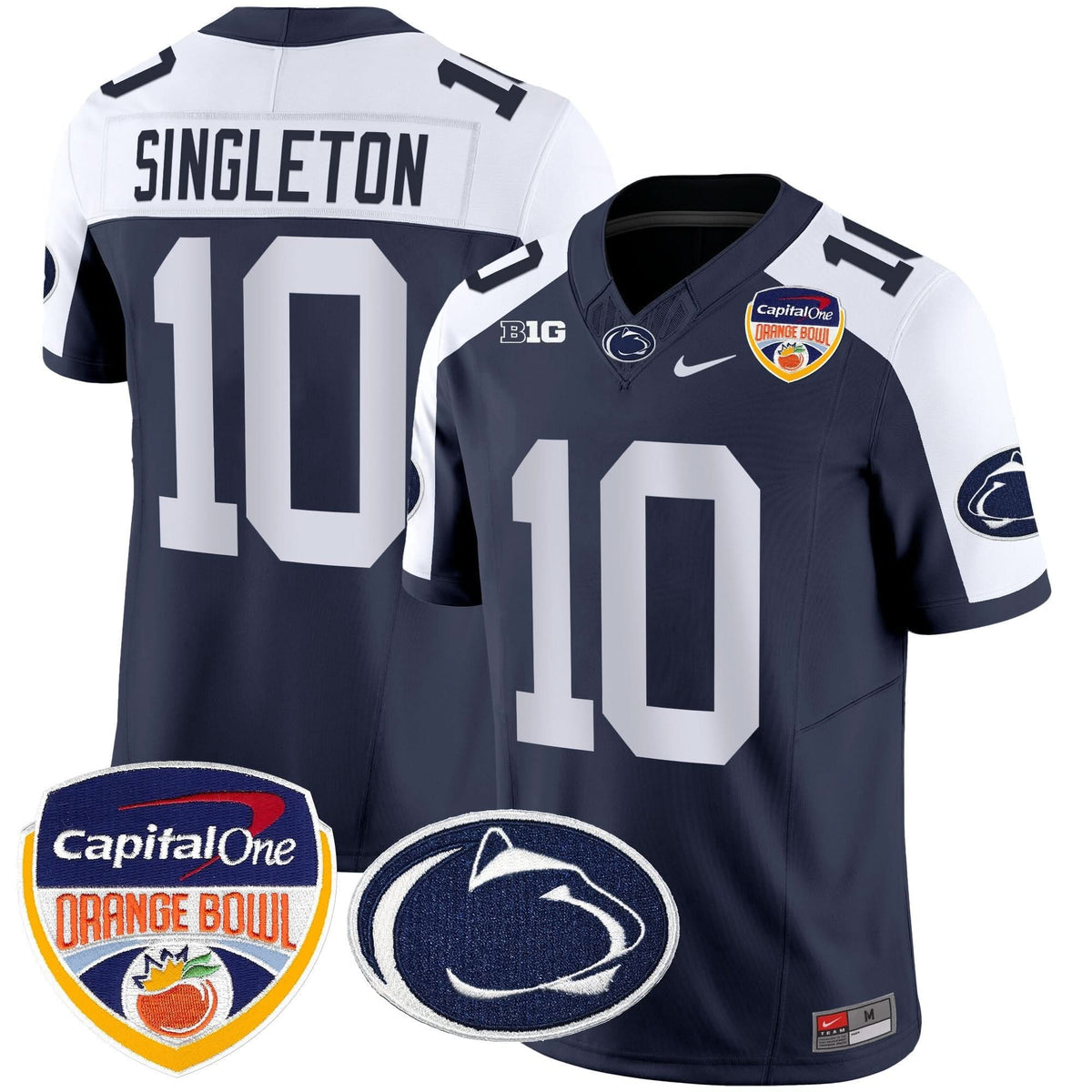 Penn State Nittany Lions Orange Bowl Patch Vapor Limited Jersey