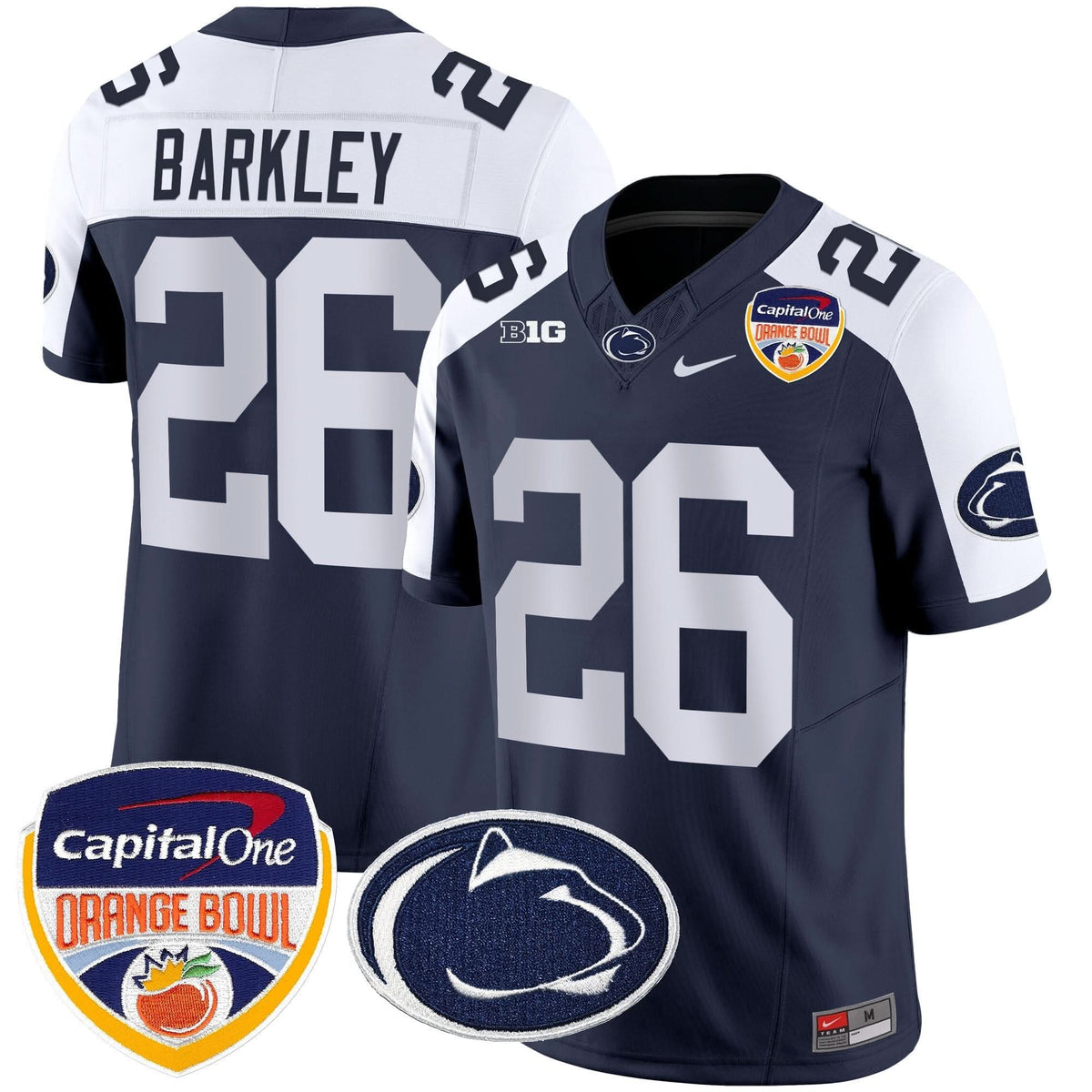 Penn State Nittany Lions Orange Bowl Patch Vapor Limited Jersey