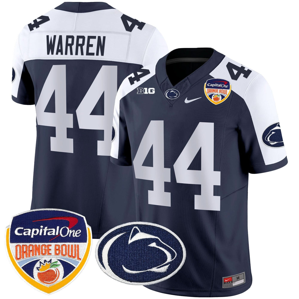 Penn State Nittany Lions Orange Bowl Patch Vapor Limited Jersey