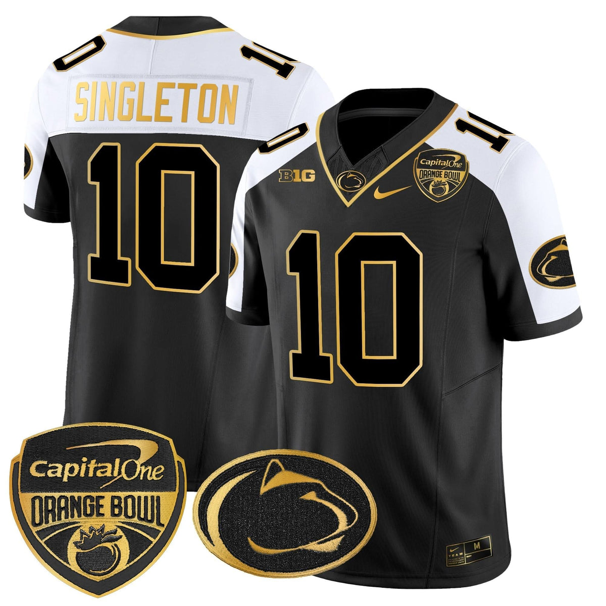 Penn State Nittany Lions Orange Bowl Patch Gold Vapor Limited Jersey
