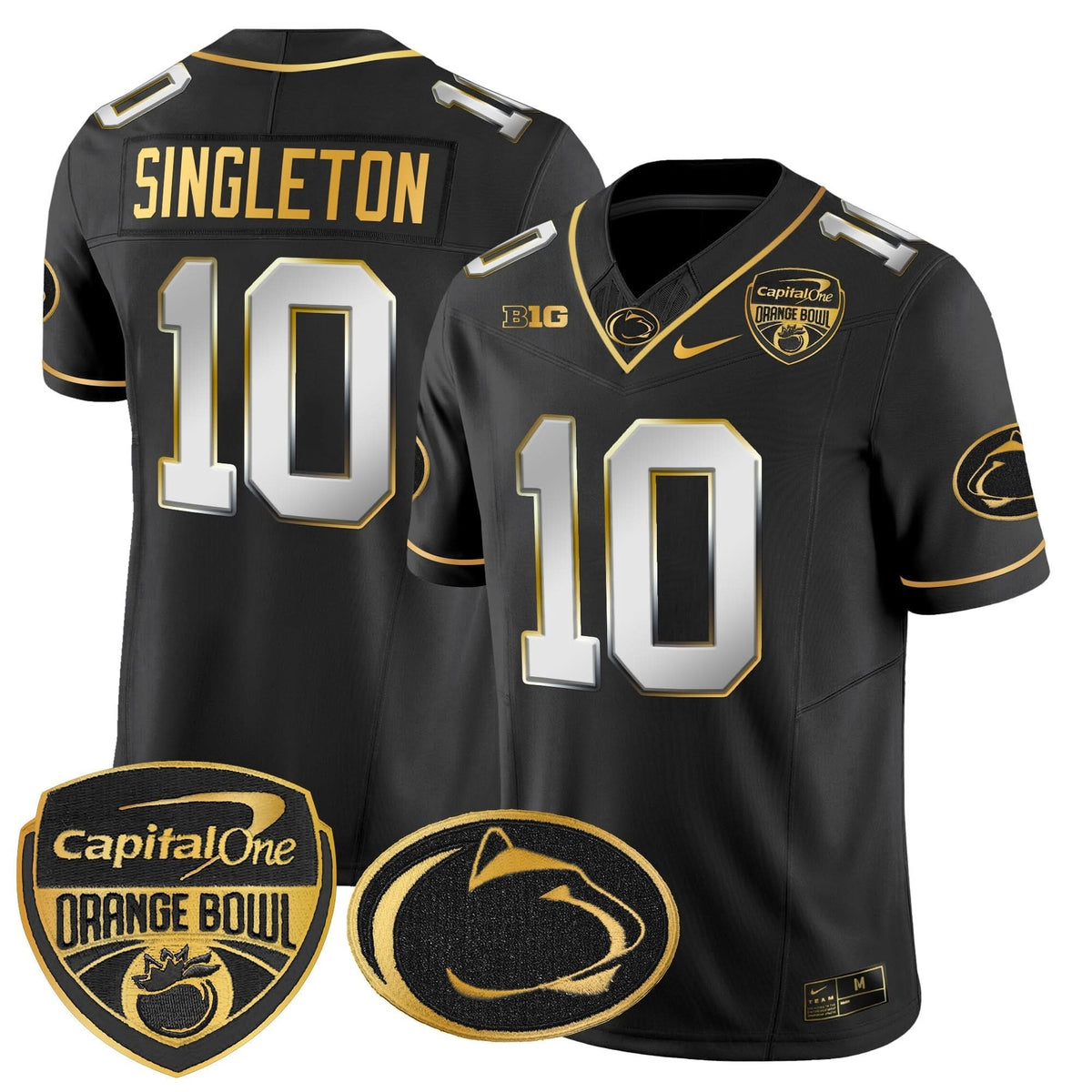 Penn State Nittany Lions Orange Bowl Patch Gold Vapor Limited Jersey