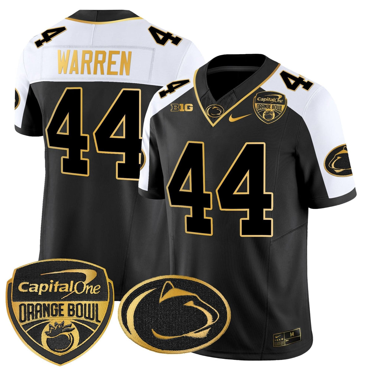Penn State Nittany Lions Orange Bowl Patch Gold Vapor Limited Jersey