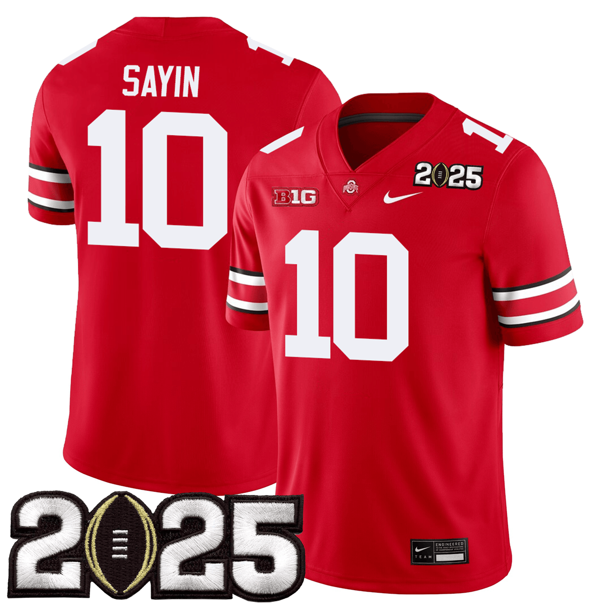 Ohio State Buckeyes Jersey - CFP Final Patch