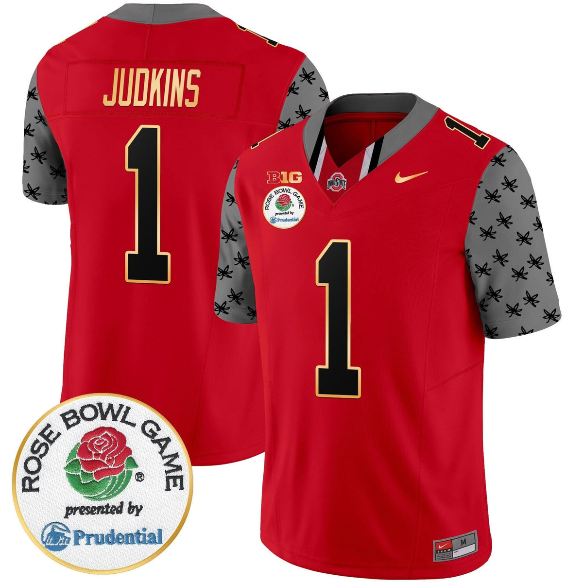 Ohio State Buckeyes Rose Bowl Gold Trim Vapor Limited Jersey
