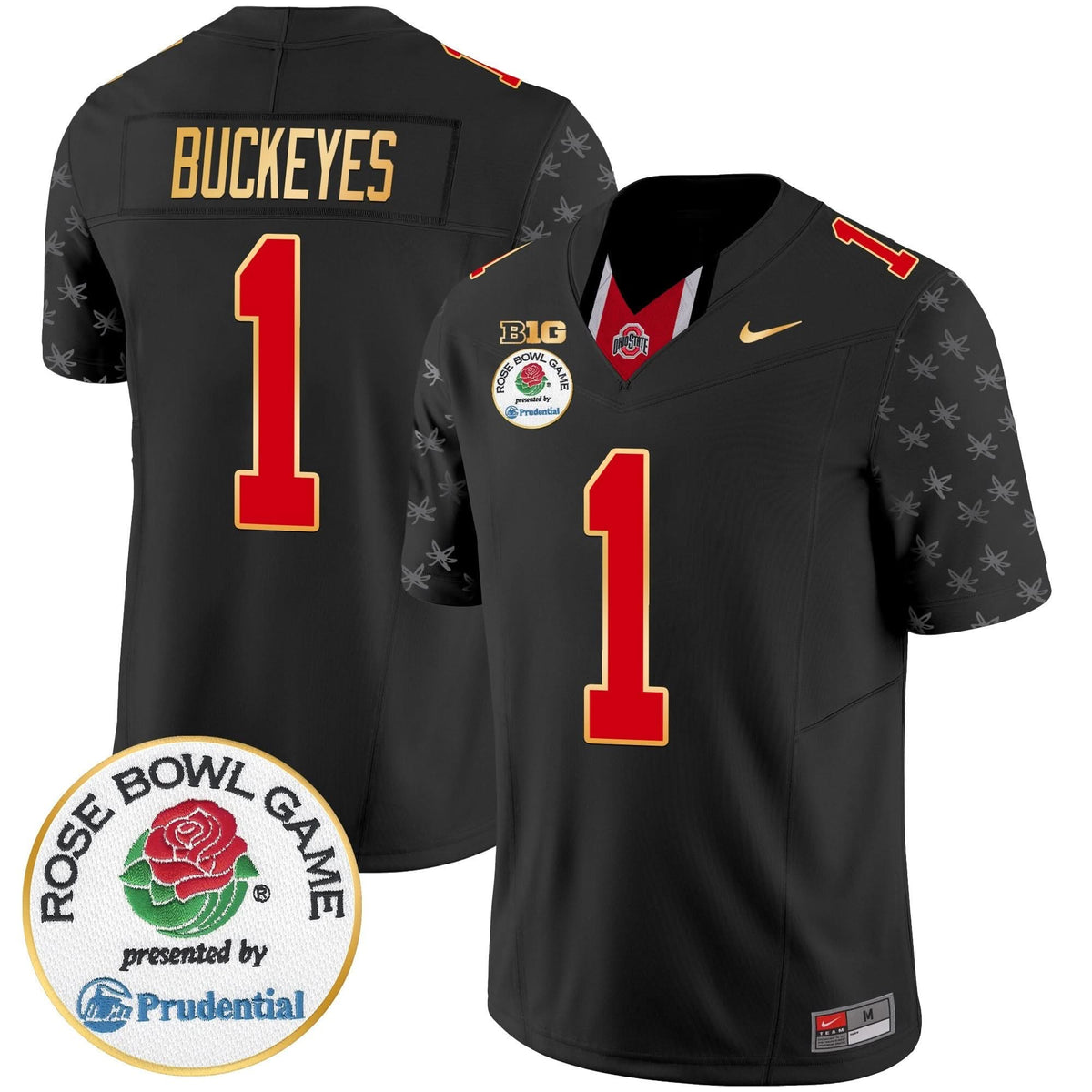 Ohio State Buckeyes Rose Bowl Gold Trim Vapor Limited Jersey