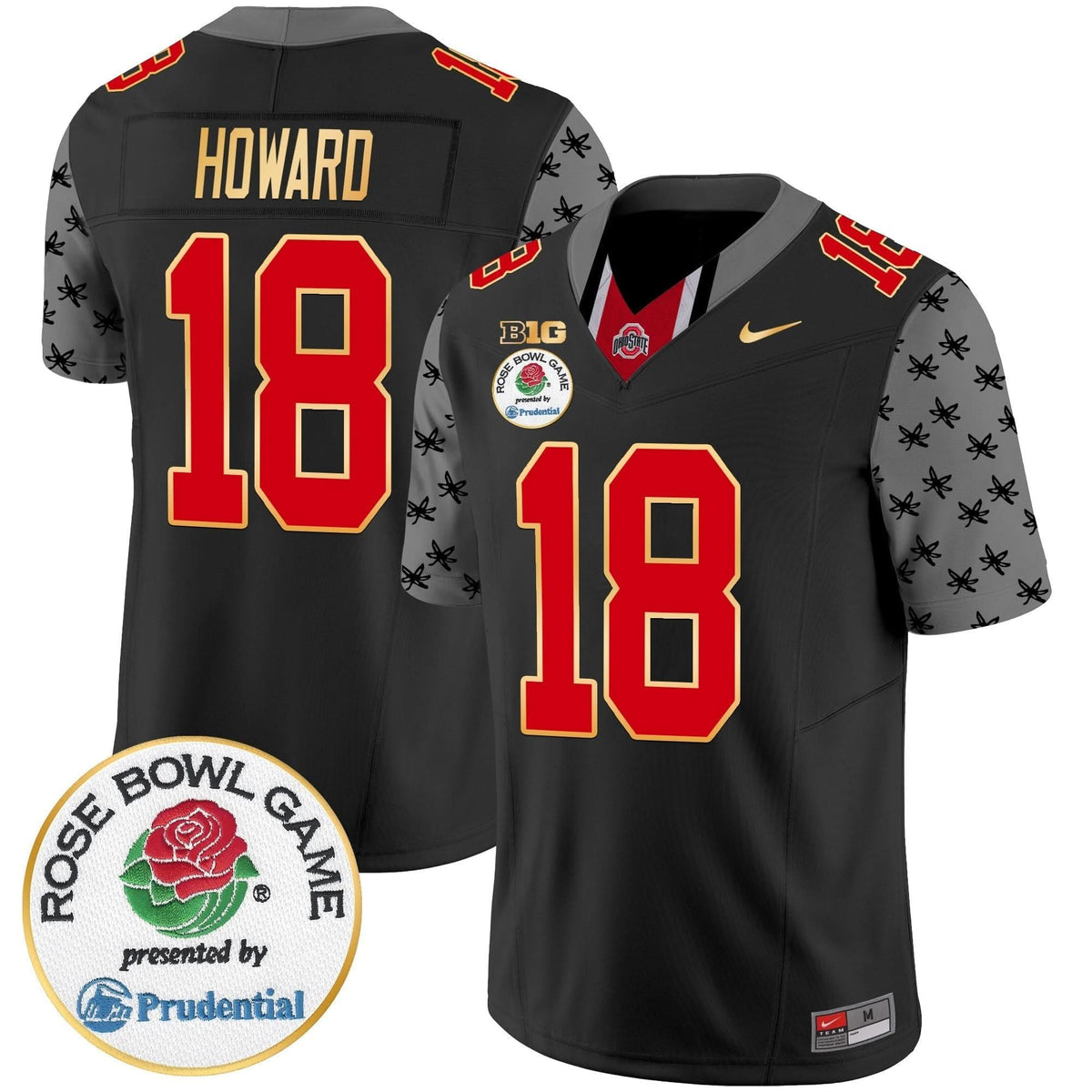 Ohio State Buckeyes Rose Bowl Gold Trim Vapor Limited Jersey