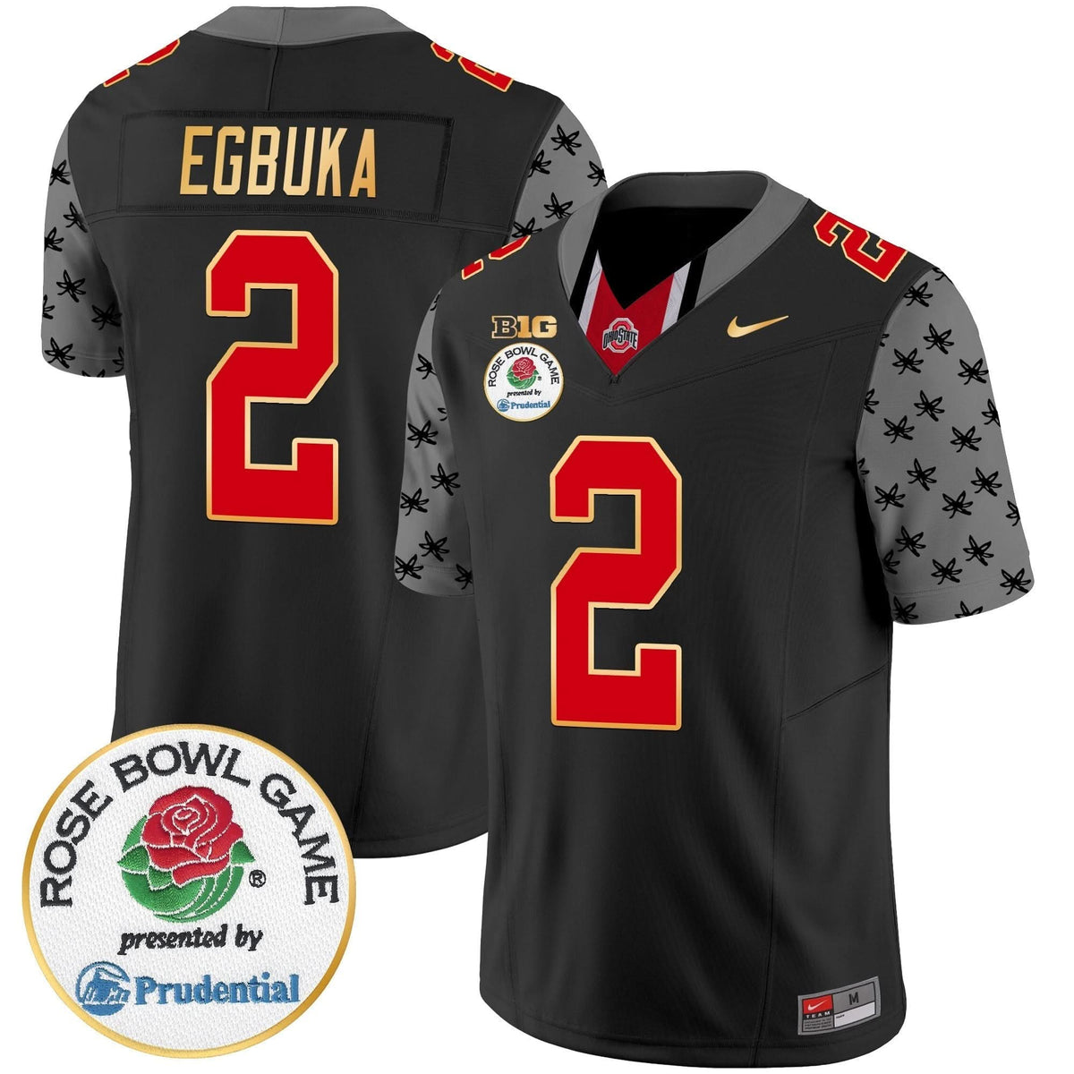 Ohio State Buckeyes Rose Bowl Gold Trim Vapor Limited Jersey