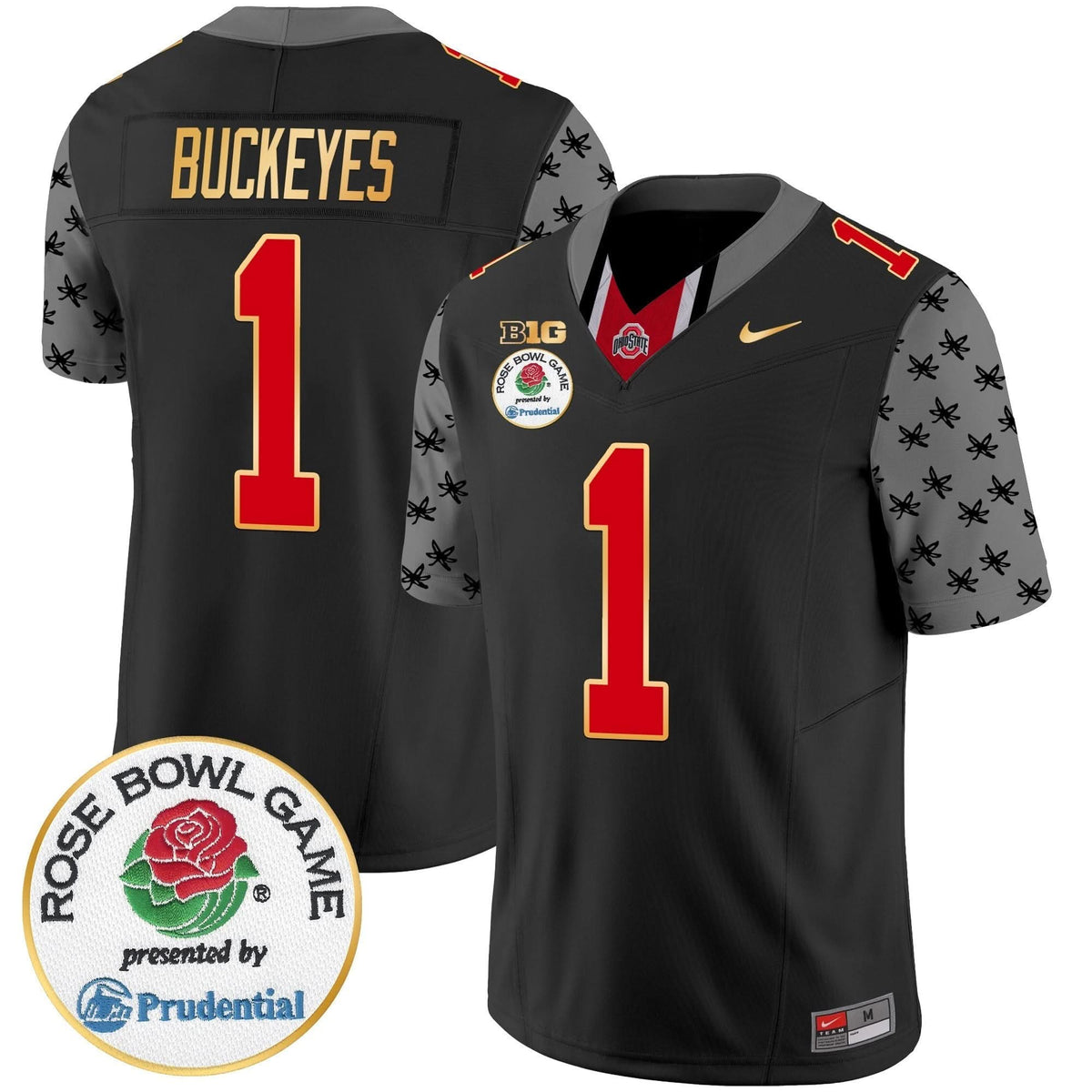 Ohio State Buckeyes Rose Bowl Gold Trim Vapor Limited Jersey