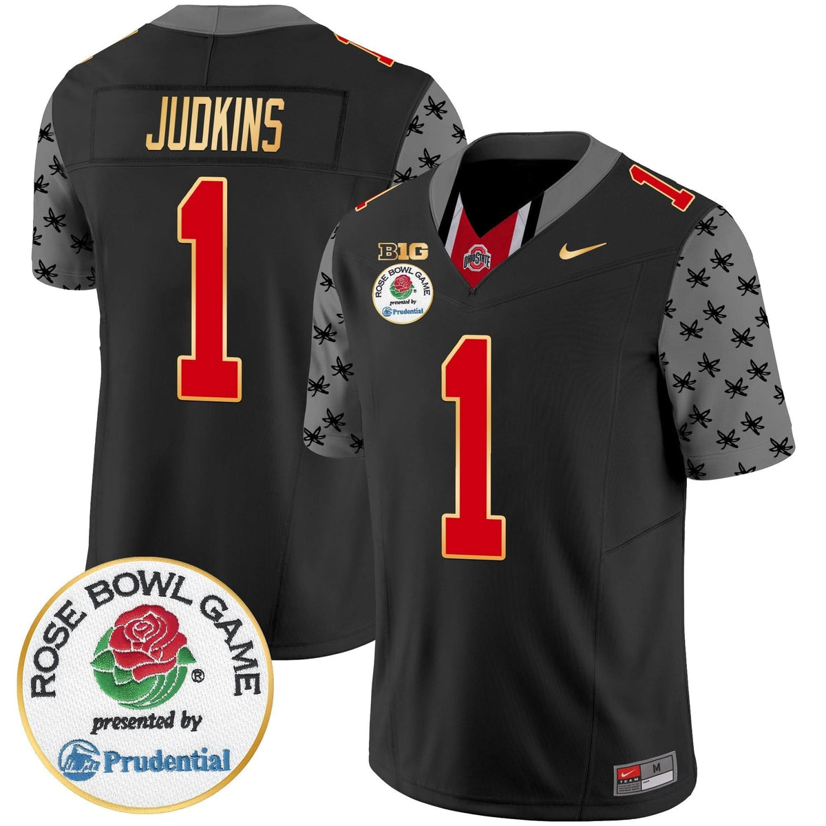 Ohio State Buckeyes Rose Bowl Gold Trim Vapor Limited Jersey
