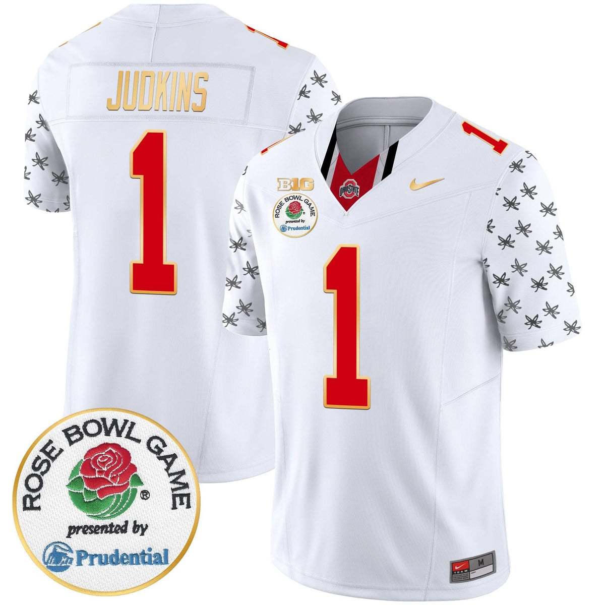 Ohio State Buckeyes Rose Bowl Gold Trim Vapor Limited Jersey