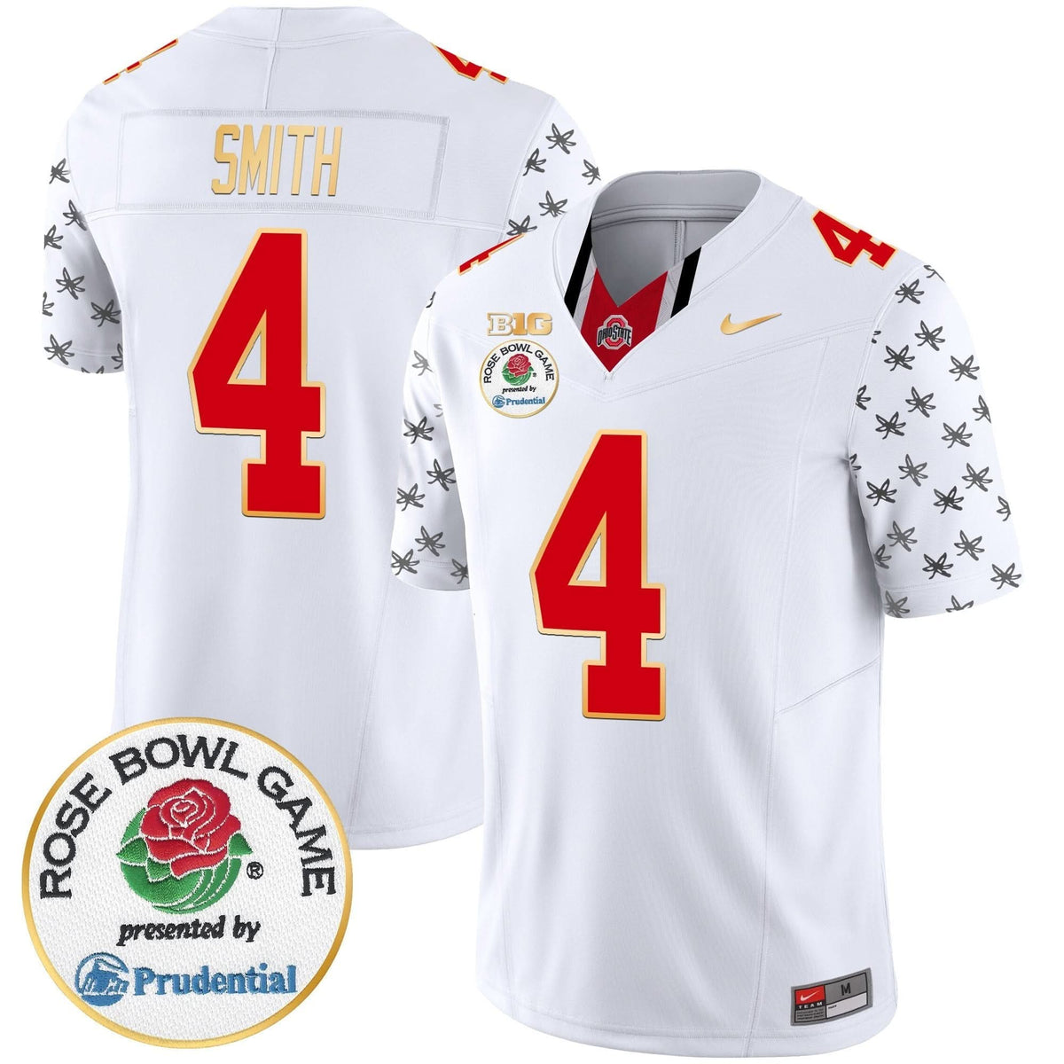 Ohio State Buckeyes Rose Bowl Gold Trim Vapor Limited Jersey