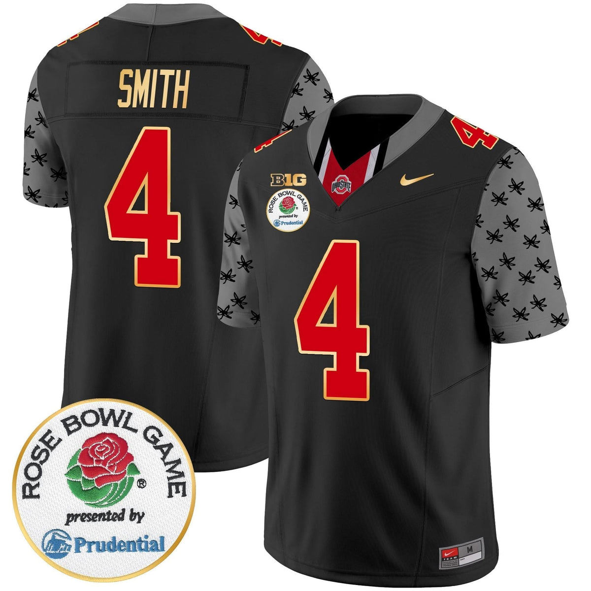 Ohio State Buckeyes Rose Bowl Gold Trim Vapor Limited Jersey