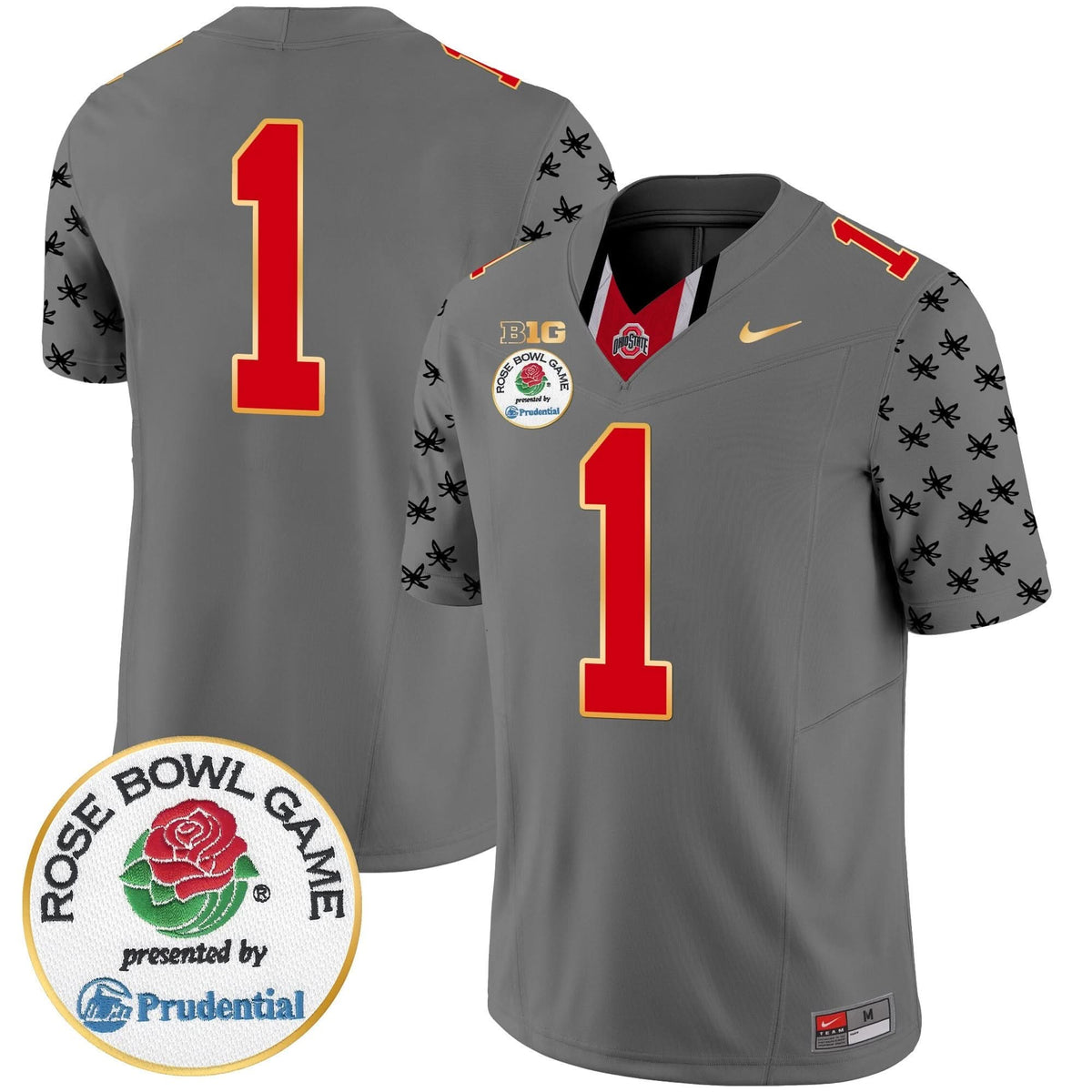 Ohio State Buckeyes Rose Bowl Gold Trim Vapor Limited Jersey