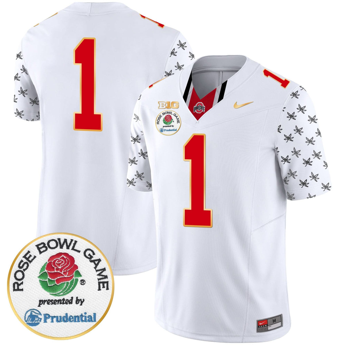 Ohio State Buckeyes Rose Bowl Gold Trim Vapor Limited Jersey