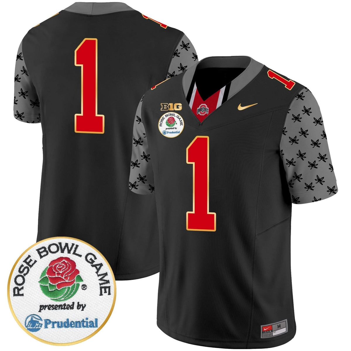 Ohio State Buckeyes Rose Bowl Gold Trim Vapor Limited Jersey