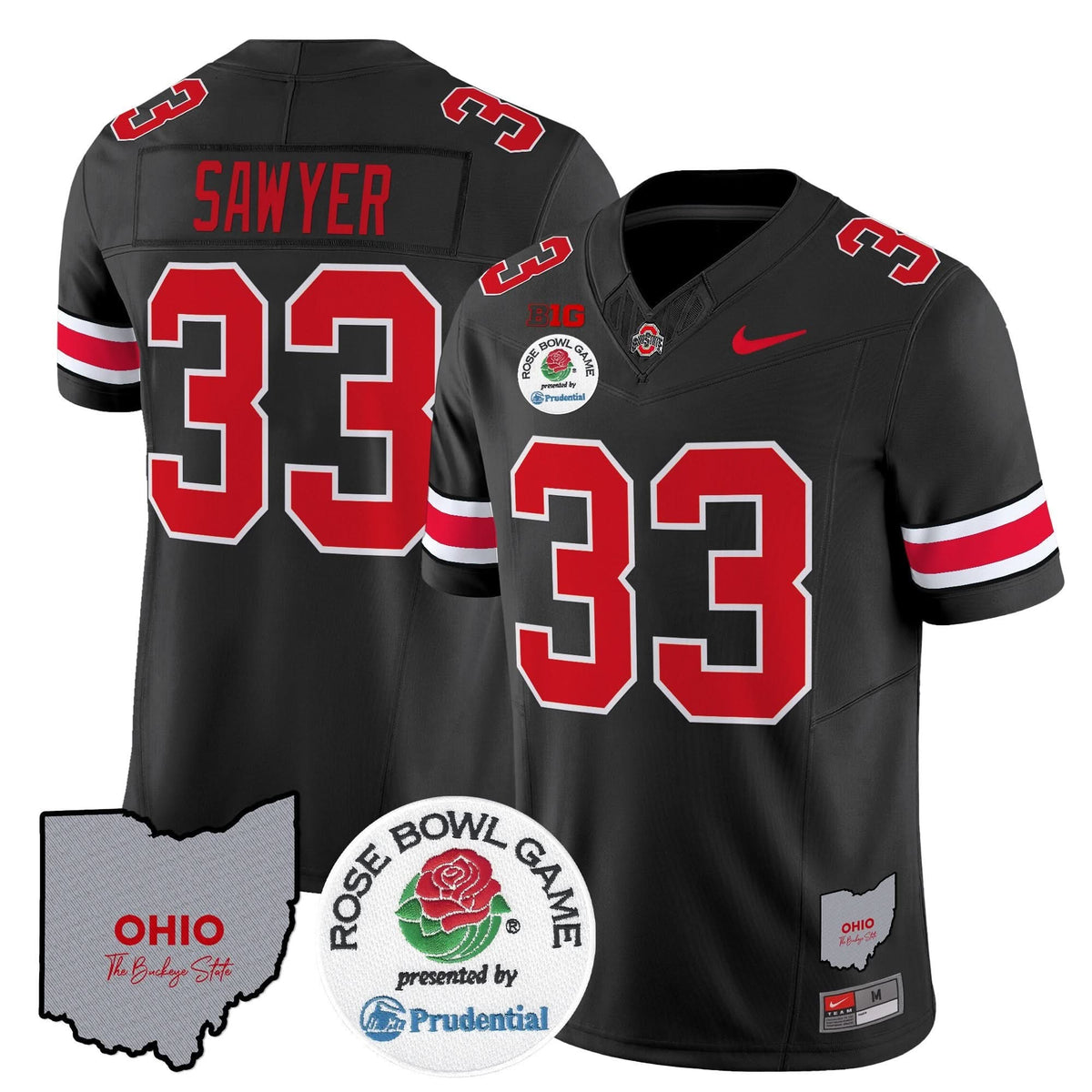 Ohio State Buckeyes Rose Bowl Vapor Limited Jersey V2