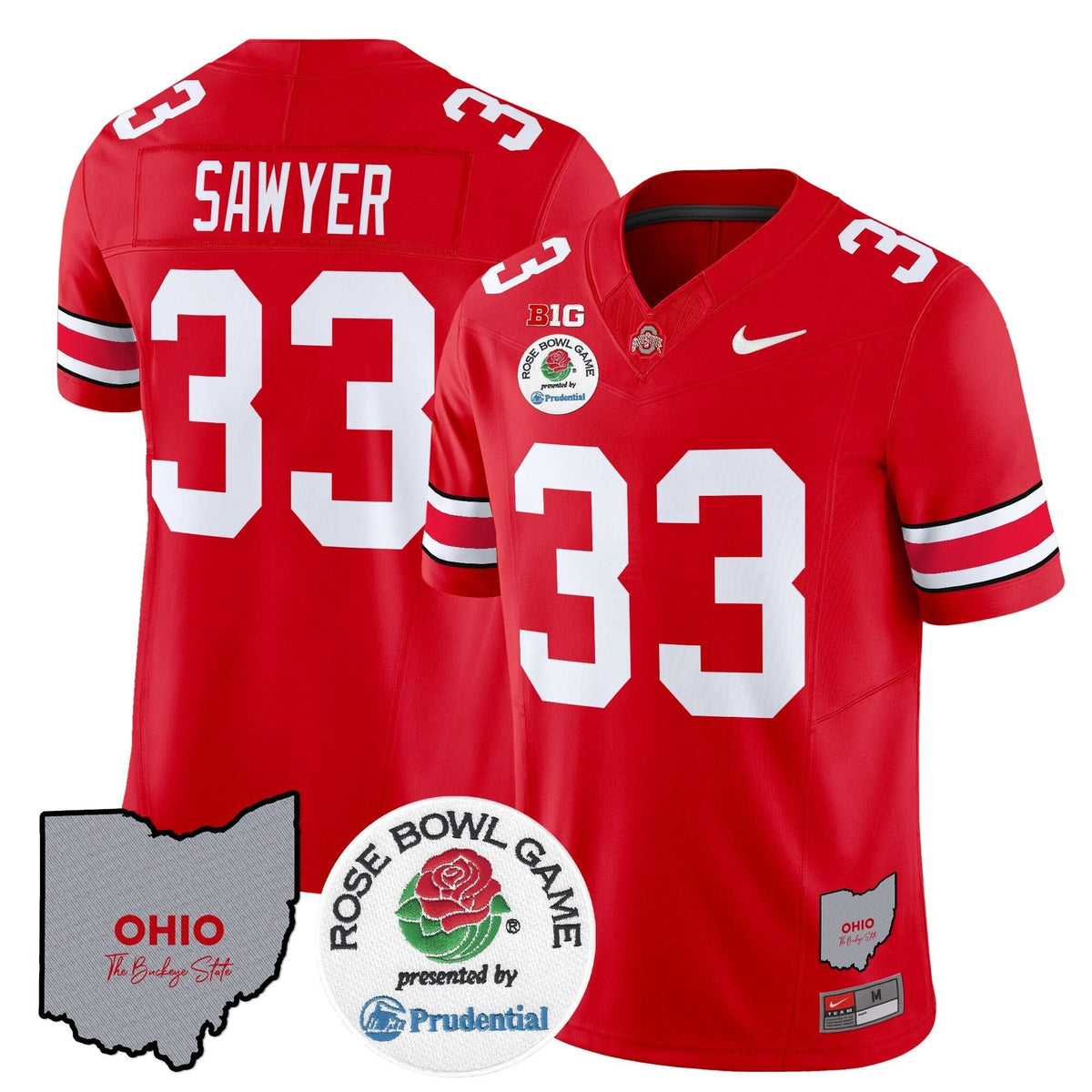 Ohio State Buckeyes Rose Bowl Vapor Limited Jersey V2