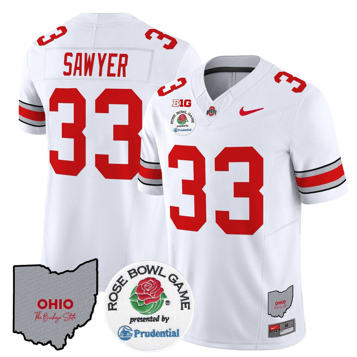 Ohio State Buckeyes Rose Bowl Vapor Limited Jersey V2