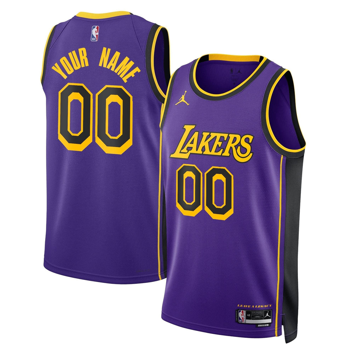 Los Angeles Lakers Swingman Custom Jersey - Stitched