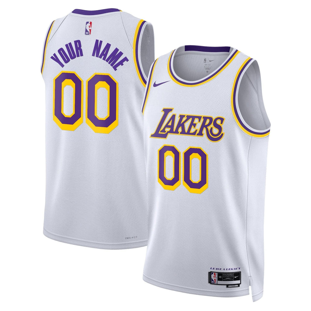 Los Angeles Lakers Swingman Custom Jersey - Stitched