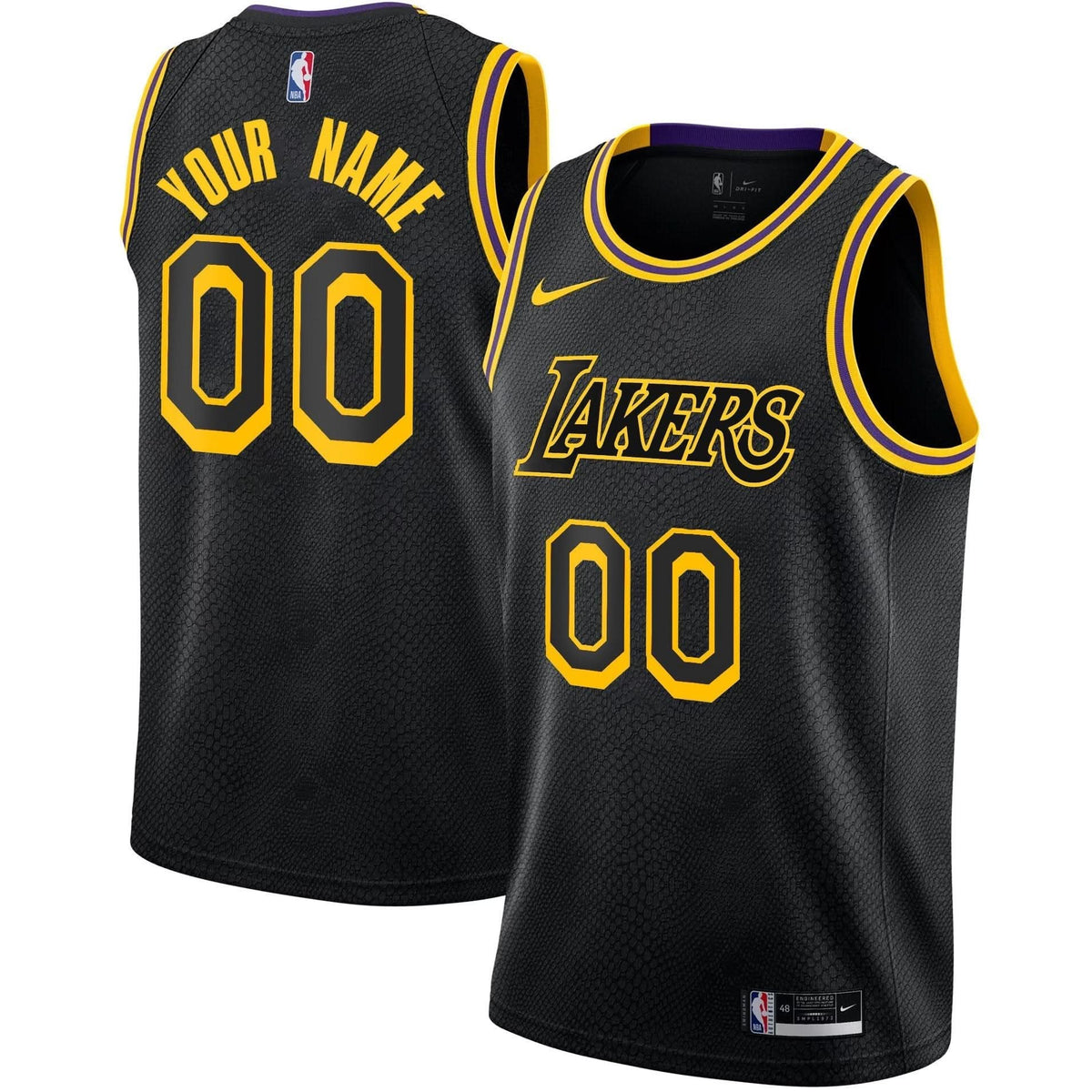 Los Angeles Lakers Swingman Custom Jersey - Stitched