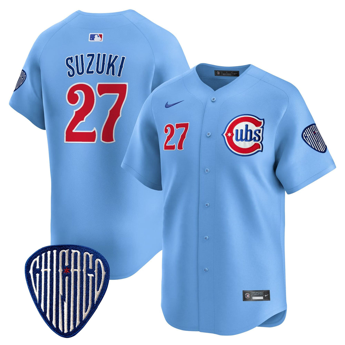 Chicago Cubs Blue Alternate Vapor Premier Limited Jersey - Stitched