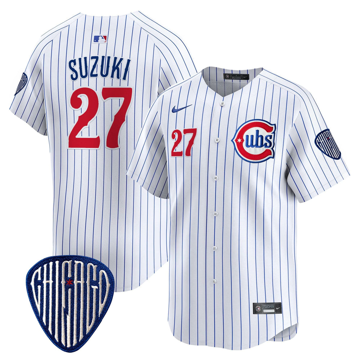 Chicago Cubs Blue Alternate Vapor Premier Limited Jersey - Stitched