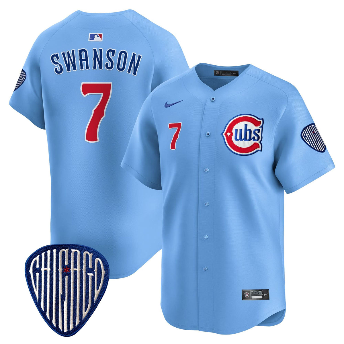 Chicago Cubs Blue Alternate Vapor Premier Limited Jersey - Stitched