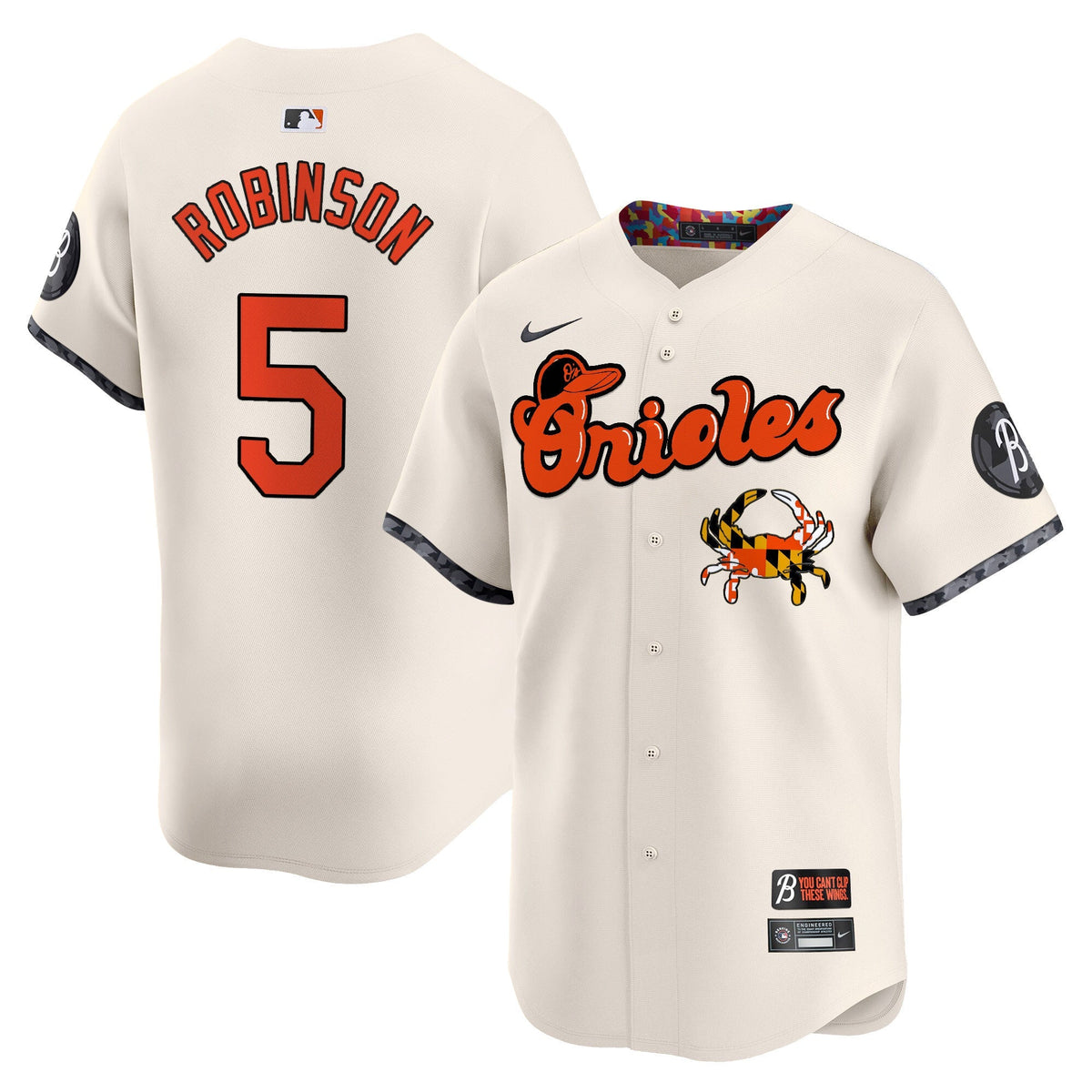Baltimore Orioles Maryland Blue Crab Vapor Premier Limited Jersey - Stitched