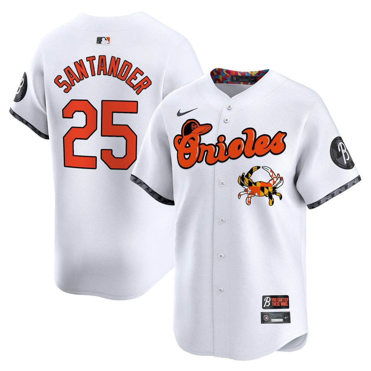 Baltimore Orioles Maryland Blue Crab Vapor Premier Limited Jersey - Stitched