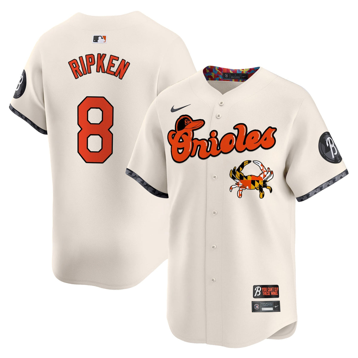 Baltimore Orioles Maryland Blue Crab Vapor Premier Limited Jersey - Stitched