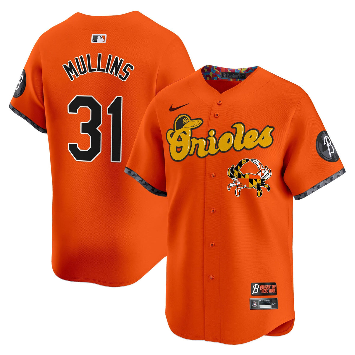 Baltimore Orioles Maryland Blue Crab Vapor Premier Limited Jersey - Stitched