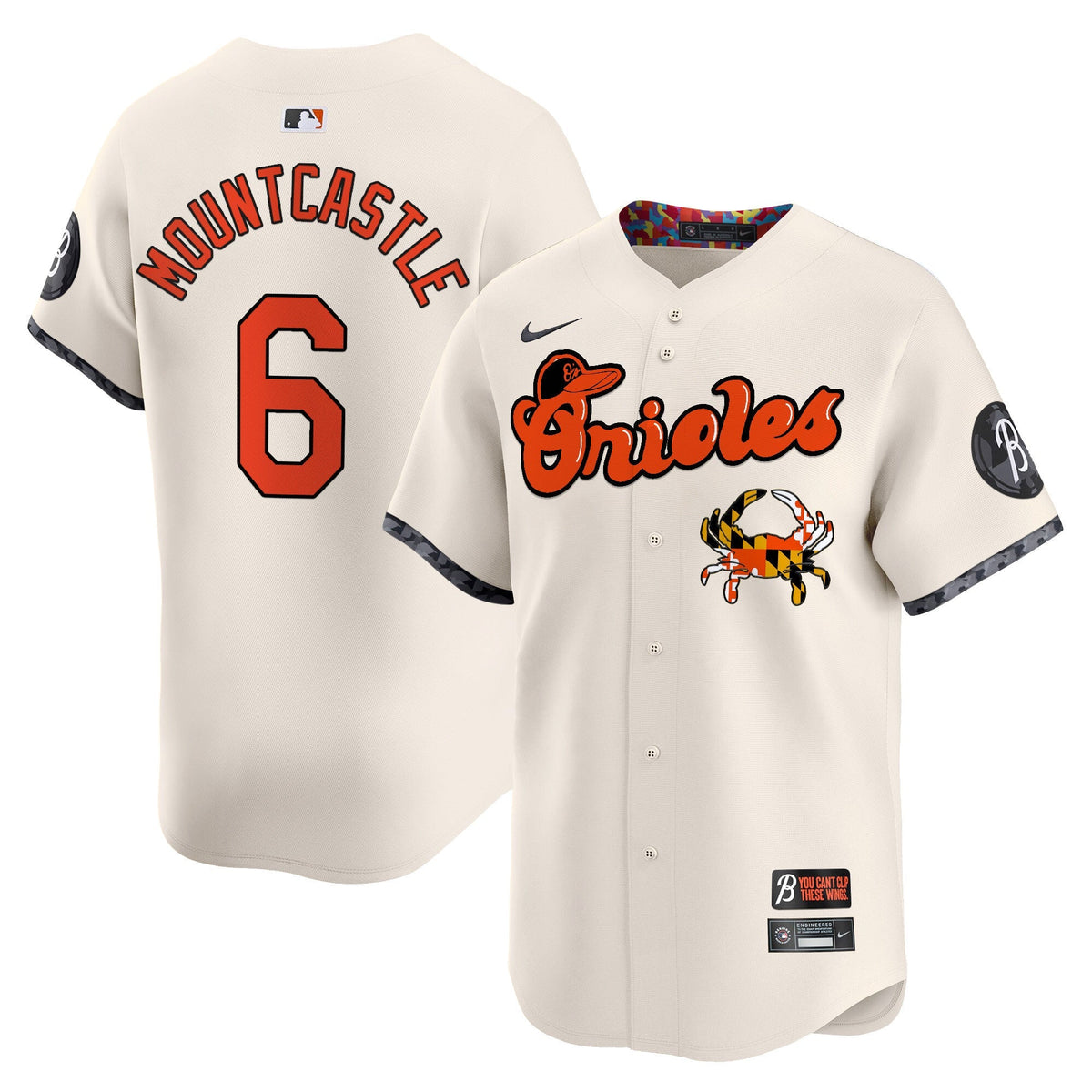 Baltimore Orioles Maryland Blue Crab Vapor Premier Limited Jersey - Stitched